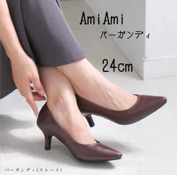 [ 새상품급 ] Am i Am i 버건디 24cm [ 6cm 힐 ]