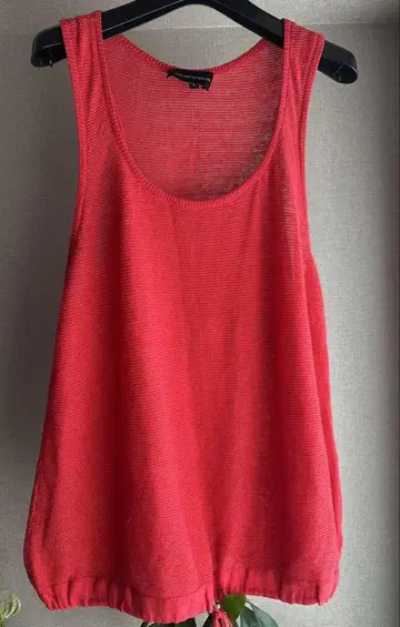 EMPORIO ARMANI 스트라이프 탱크탑 레드