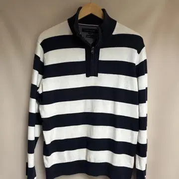 TOMMY HILFIGER 스트라이프 니트 스웨터 XL 남성용