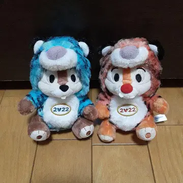 디즈니 리조트 칩과 데일 봉제 인형 (호랑이띠)
