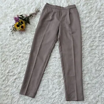 Alma Design 슬랙스 센터 프레스 허리밴딩 그레이지 S