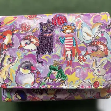 tsumori chisato 동물 패턴 3단 폴더형 지갑