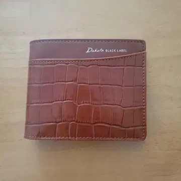 Dakota BLACK LABEL 이단 접이식 지갑 브라운