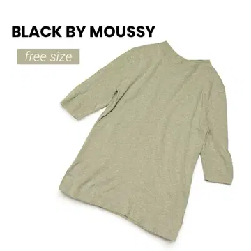 BLACK BY MOUSSY 워셔블 상의 5부 소매 앙상블