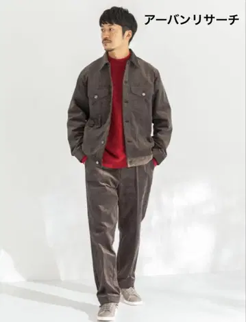 URBAN RESEARCH 코듀로이 트래커 자켓 브라운