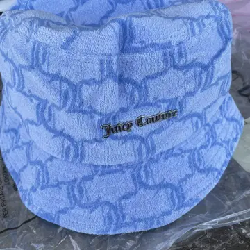 Juicy Couture 색스 스카이블루 파일 버킷 햇 모자