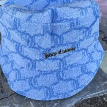 Juicy Couture 색스 스카이블루 파일 버킷 햇 모자