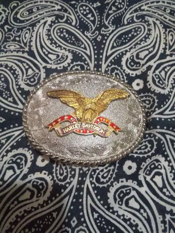 할리데이비슨 로고 웨스턴 버클 아메카지