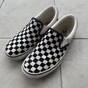 Vans 체크 무늬 슬립온 US8