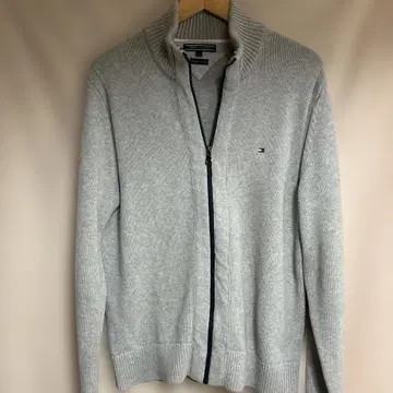 TOMMY HILFIGER 그레이 가디건 XL 남성용