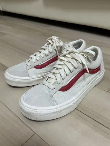 Vans 스니커즈 화이트/레드 25cm