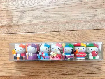 헬로키티 피규어 레트로 레어 키티 소프트 비닐 칠복신