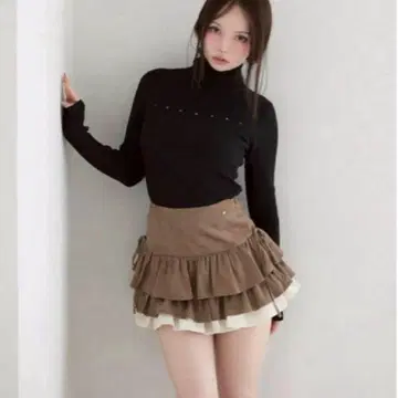 Mel gather skirt brown andmary