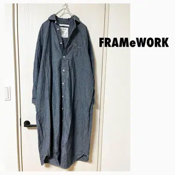 FRAMeWORK 프레임워크 샴브레이 셔츠 원피스