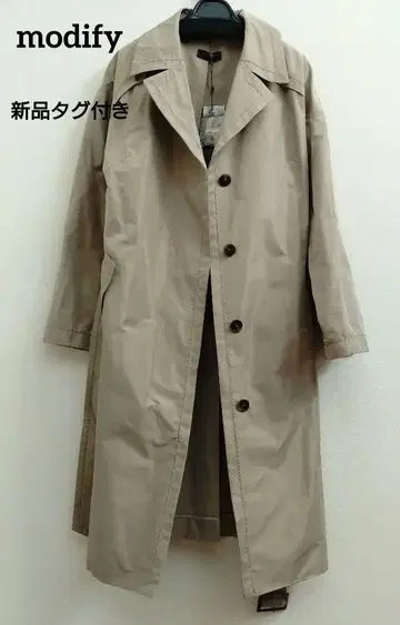 [택 포함 새상품] Modify 트렌치 코트 롱 월드 82,950엔