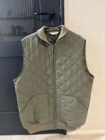 ORVIS 올리브 그린 퀼팅 베스트