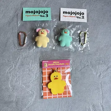 mojojojo 피규어 마스코트 아크릴 거울 병아리 3종 세트