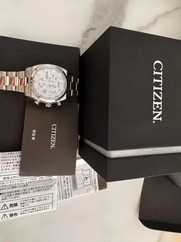 CITIZEN 크로노그래프 실버