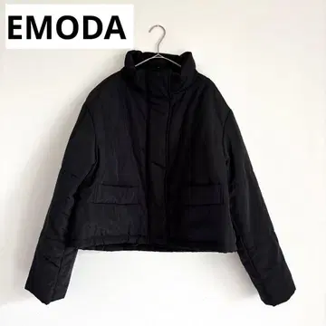 EMODA 에모다 보틀넥 충전솜 다운 자켓 숏 기장 하이넥