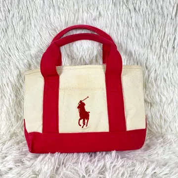 폴로 랄프 로렌 캔버스 미니 토트백