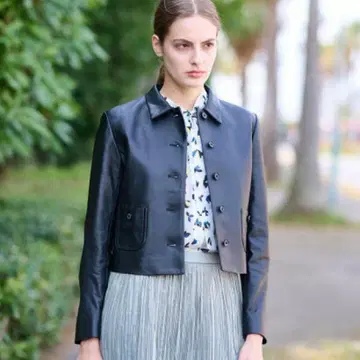 드레 스테리어 가죽 자켓