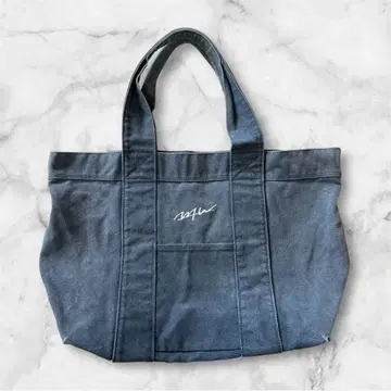 WTW 데님 토트백 자수 로고 마더백