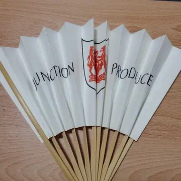 JUNCTION PRODUCE 화이트 컬러 부채