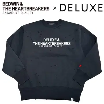 완판템 새상품급 BEDWIN x DELUXE 헤비 맨투맨 데미지 가공