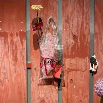 미사용품 [ hood ] 모리루나 PVC 클리어백