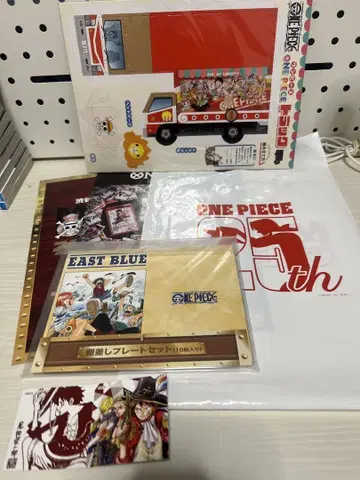 원피스 25주년 선반 걸이 플레이트 세트 외