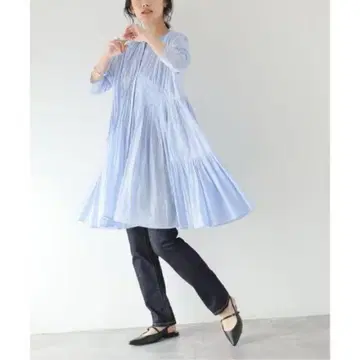 Merlette 원피스 MARTEL PLEATED 라이트 블루