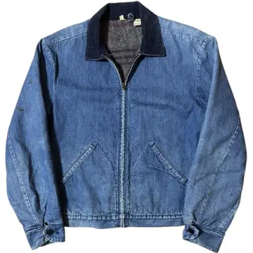 Wrangler 60s 70s 데님 워크 자켓 안감 담요 42