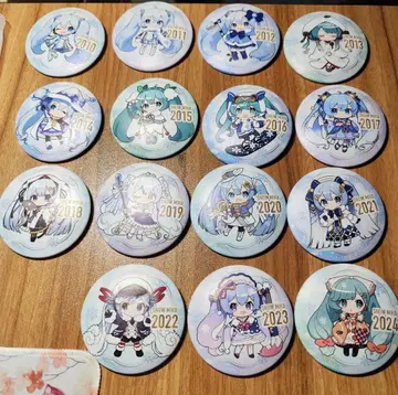 [ 중고 ] 유키 미쿠 2024  캔뱃지 15종 컴플리트 세트