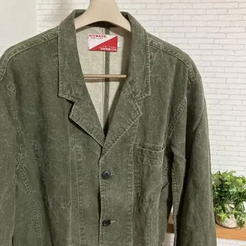 NO MAKE 워크 자켓 테일러드 자켓 린넨 USA제