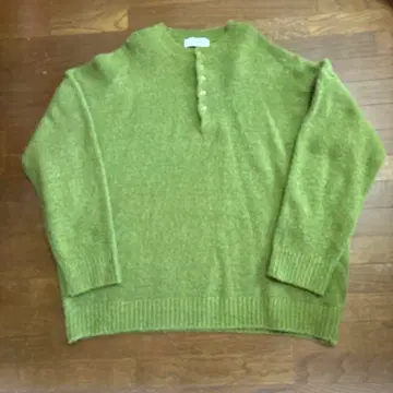 a.t.corner 아뜨코너 한국 니트 스웨터 옐로우 그린