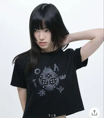 OHESHIO DOT BUG PATCHY 티셔츠 블랙 M