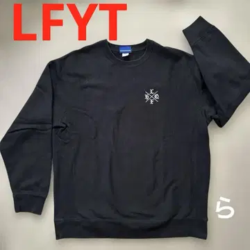 LFYT Lafayette 블랙 맨투맨 두꺼운 트레이닝복 오버 사이즈
