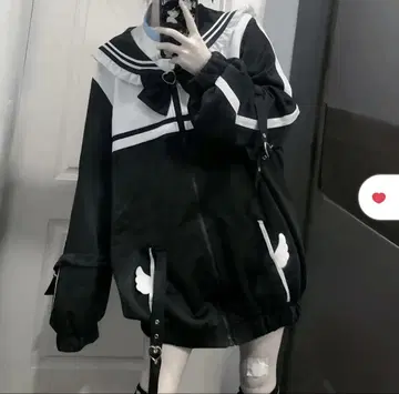 세일러 카라 보타이 루즈 자켓 지뢰 저리 서브컬쳐