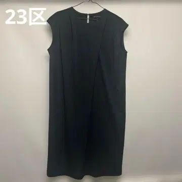 23구 슬리브리스 롱 원피스 블랙 사이즈 38
