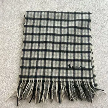 [ 새상품급 ] Aquascutum 체크 무늬 머플러 아쿠아 스큐텀