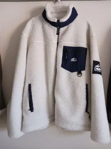 CAMP7 보아 자켓 XL 화이트/네이비