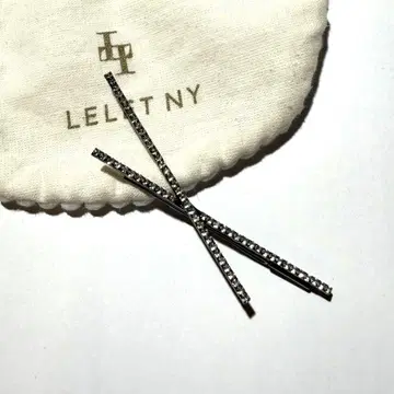 LELET NY 크리스탈 크로스 헤어핀