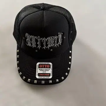 antimid 블랙 메쉬 캡 스터드 부착