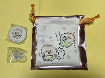 Chiikawa Baby 미니 복조리 캔뱃지 아크릴 스탠드 밤만쥬