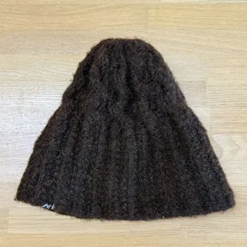 otopukeknit 짙은 갈색 다크 브라운 니트 모자