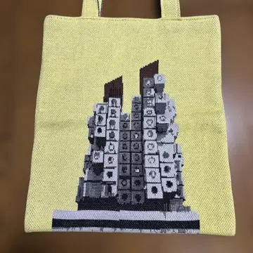 Capsule Tower Building knit tote bag
