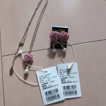 장미 목걸이 & 귀걸이