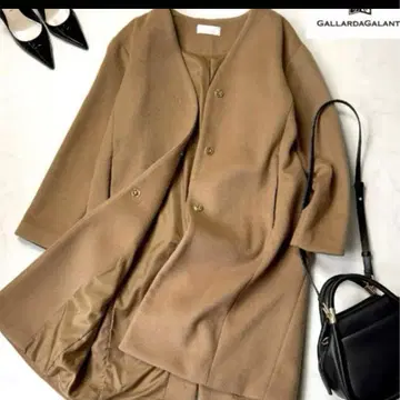 GALLARDAGALANTE 울 롱 코트 카멜 FREE