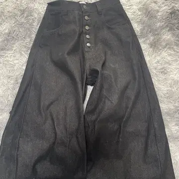 epnok 블랙 와이드 레그 데님 팬츠 거의 미사용