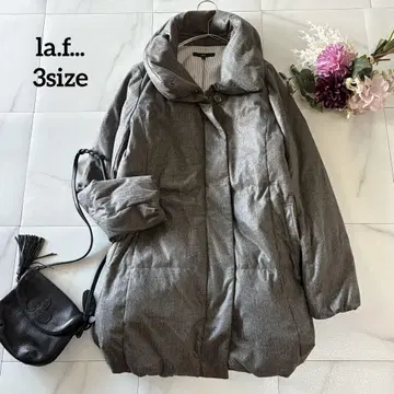 라에프 다운 코트 긴팔 3 사이즈 카라 부착 아우터